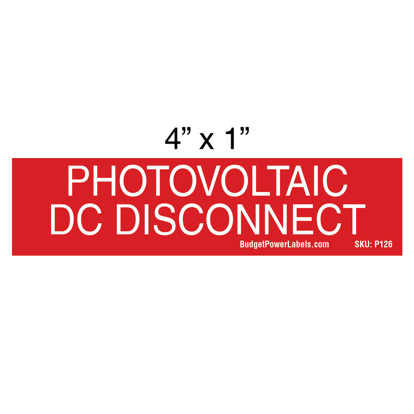 P126 Photovoltaic DC Disconnect