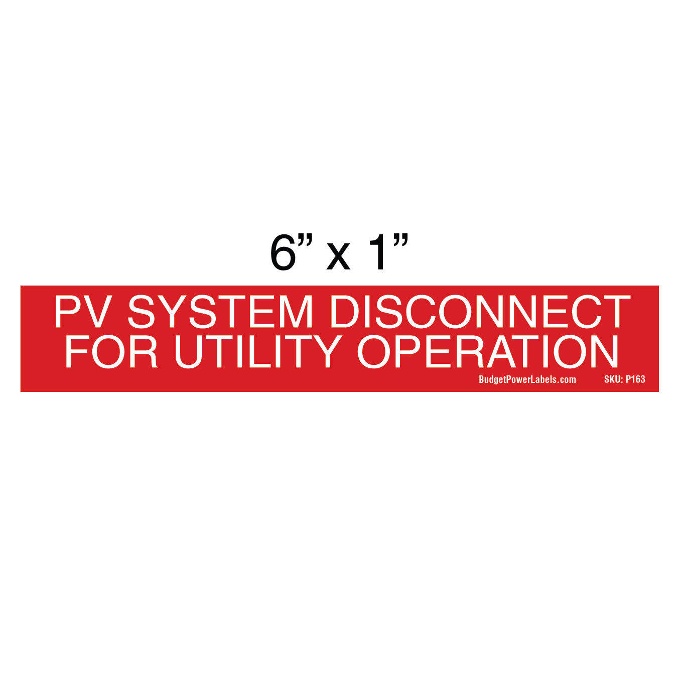 P163 PV System Disconnect