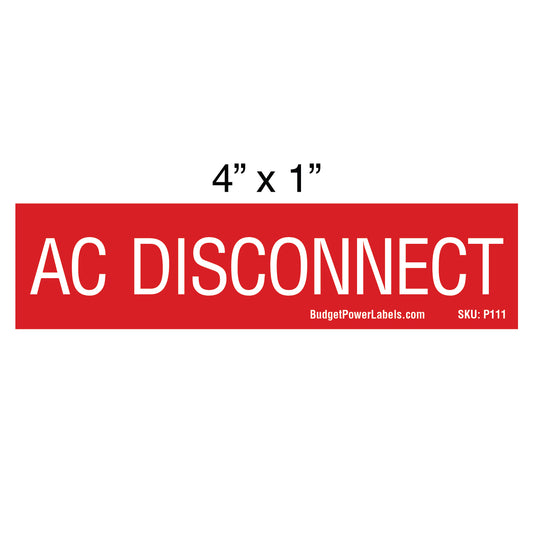 P111 AC Disconnect