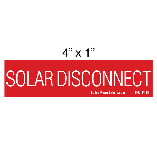 P115 Solar Disconnect