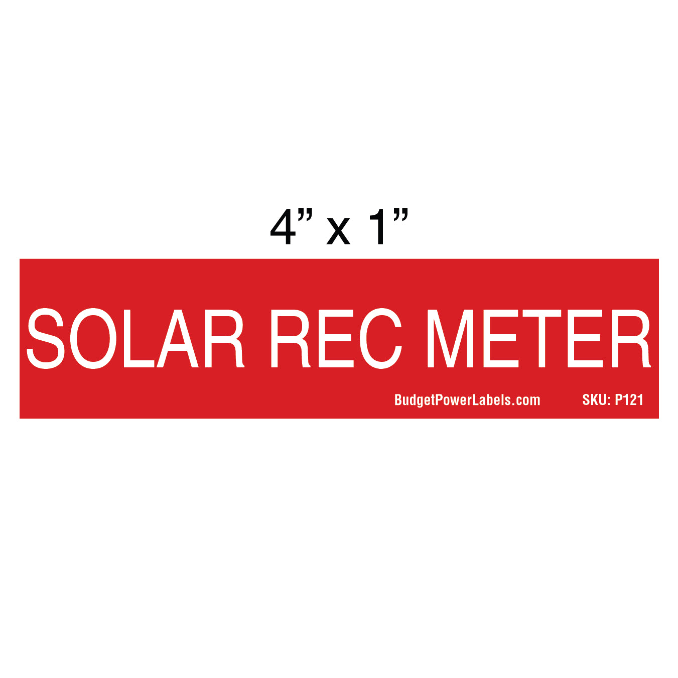 P121 Solar Rec Meter