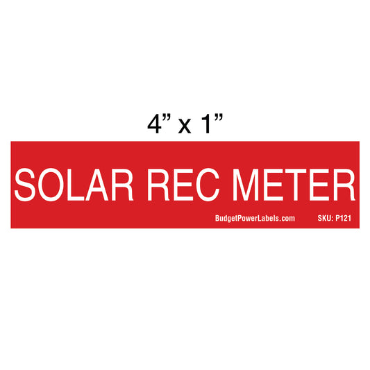 P121 Solar Rec Meter