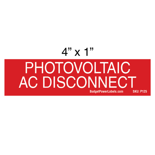 P125 Photovoltaic AC Disconnect