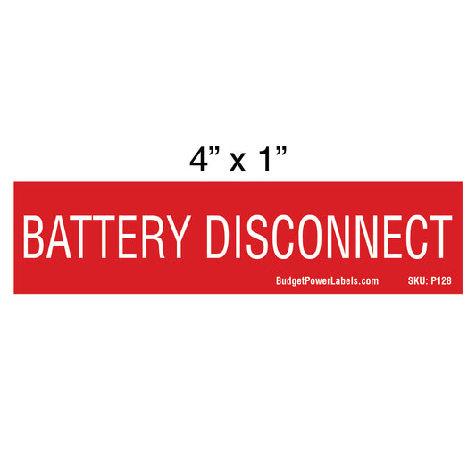 P128 Battery Disconnect