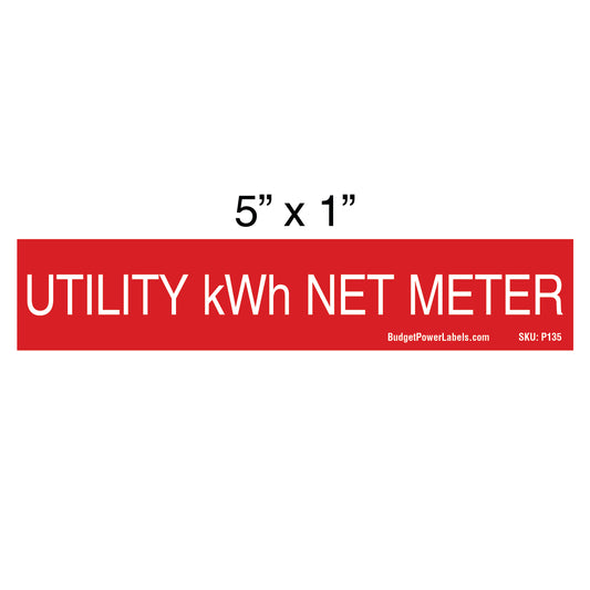 P135 Utility kWh Net Meter