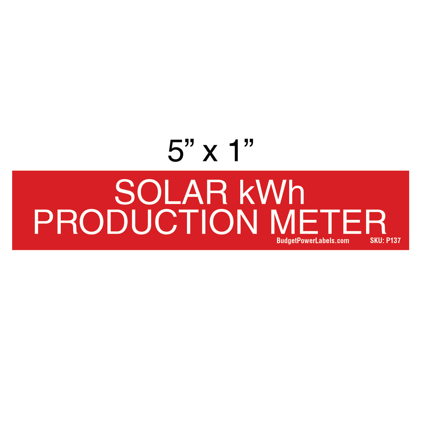 P137 Solar kWh Production Meter