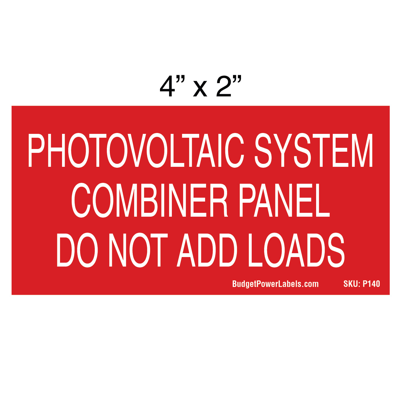 P140 Photovoltaic System Combiner Panel