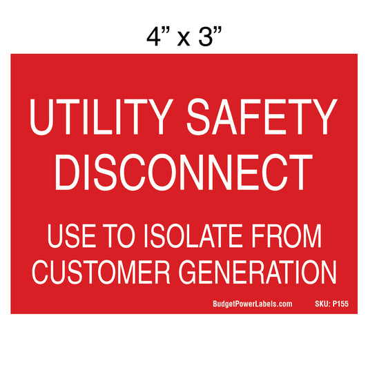 P155 Utility Safety Disconnect