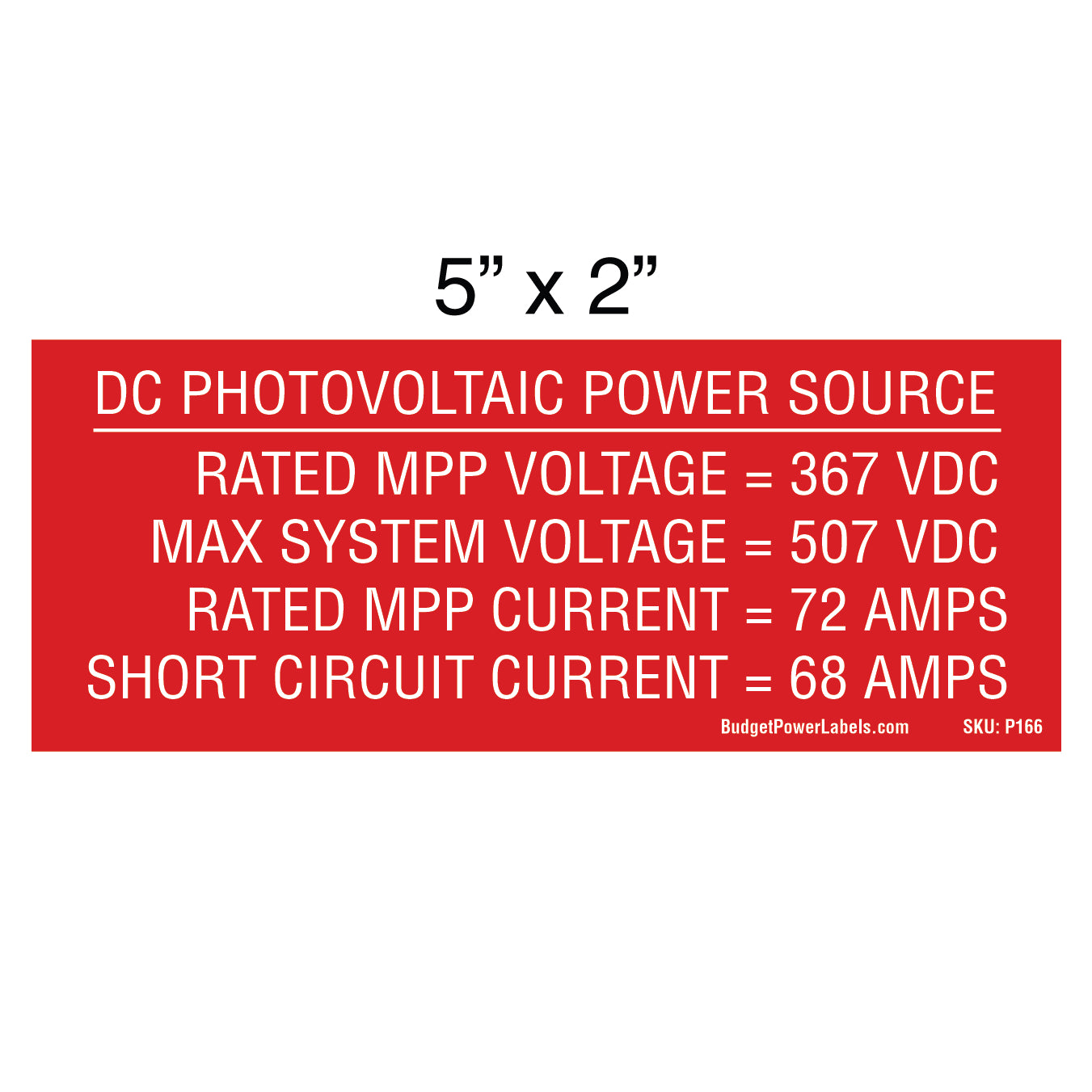P166 DC Photovoltaic Power Source