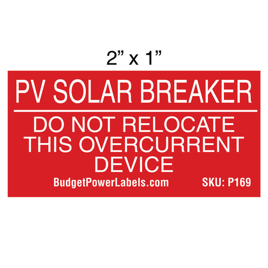 P169 PV Solar Breaker