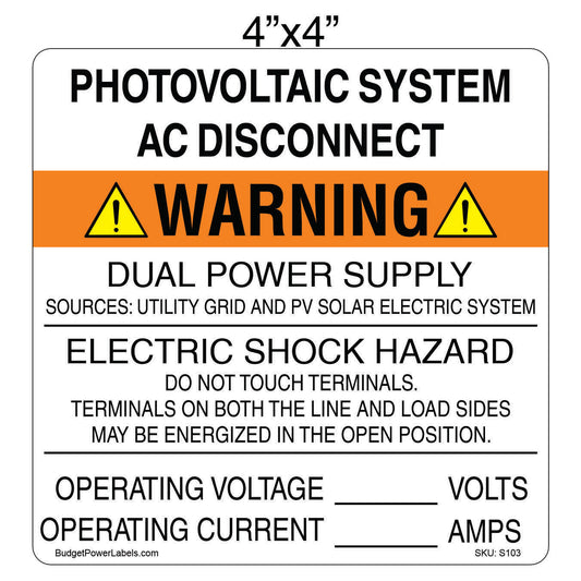 S103 AC Disconnect