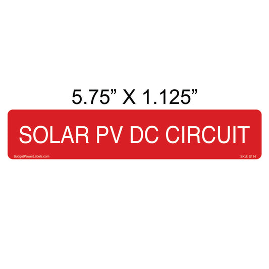 S114 Solar PV DC Circuit