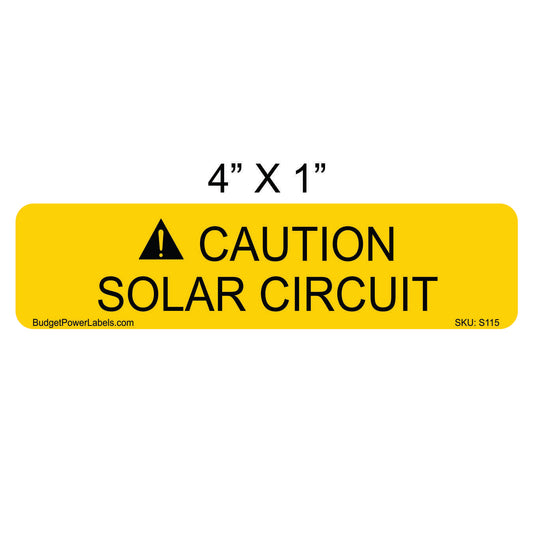 S115 Caution Solar Circuit